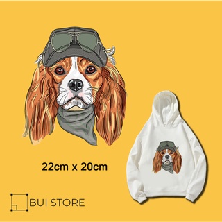 Miếng ủi truyền nhiệt offset trang trí quần áo hình DOG 03