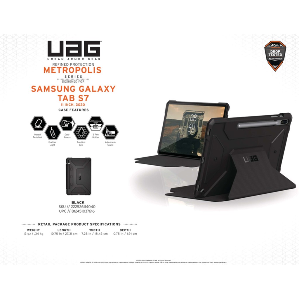 Ốp UAG Metropolis Samsung Galaxy Tab S7 [11-inch]