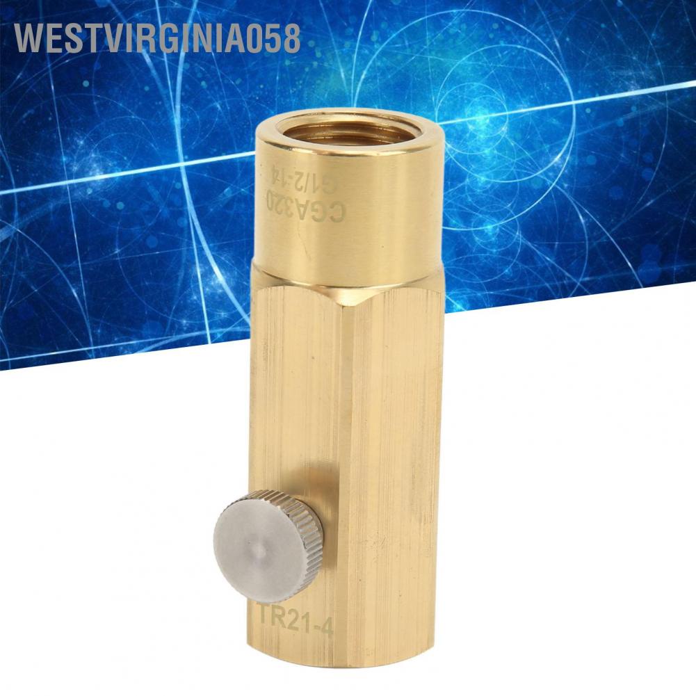 Westvirginia058 Bộ điều hợp nạp đầy xi lanh CO2 Đồng thau có nhiệt độ thấp bình chiết rót cho chai nước ngọt