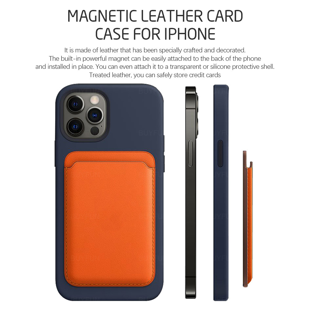 Ốp Điện Thoại Dạng Ví Có Ngăn Đựng Thẻ Nam Châm Cho Iphone 12 Pro Max Mini 12 Pro Pro Max