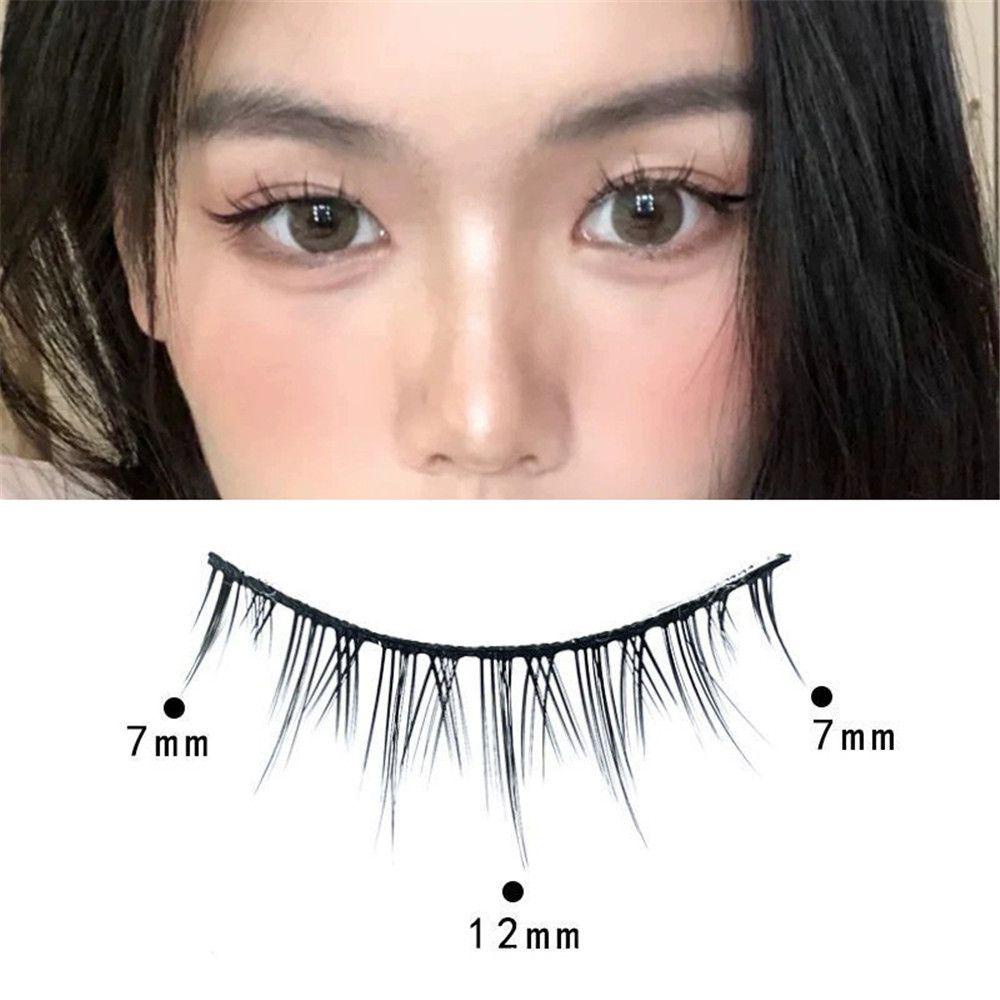 CACTU Set 5 Cặp Lông Mi Giả Trong Suốt Tái Sử Dụng Phong Cách Nhật Bản