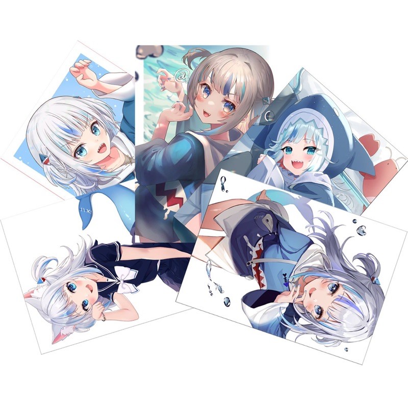 ảnh poster 3-5 tấm Gawr Gura-Hololive/ tranh dán vtuber hololive