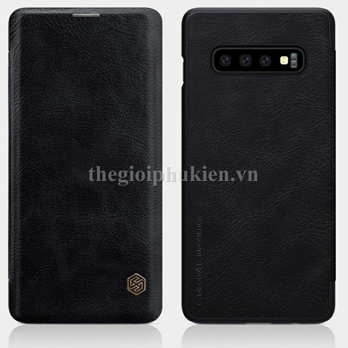 Bao da Cao cấp Nillkin QIN cho Samsung Galaxy S10