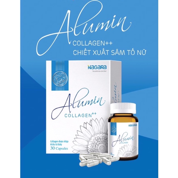 Alumin collagen  hộp 30 viên - hỗ trợ tăng cường nội tiết tố nữ