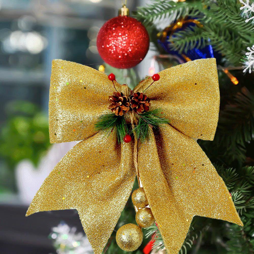 Nơ Trang Trí Giáng Sinh / Năm Mới Màu Đỏ Cỡ Lớn