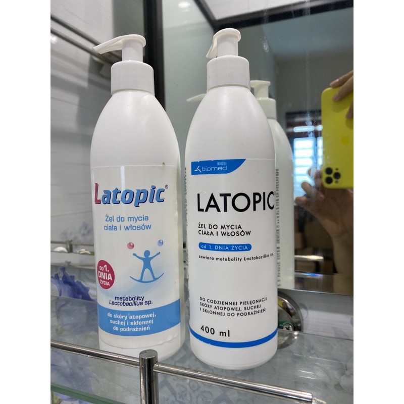 Nhũ Tương Tắm Latopic Bath Emulsion 200ml Chăm Sóc Toàn Diện, Bảo Vệ Và Nuôi Dưỡng Da Dị Ứng, Da Khô