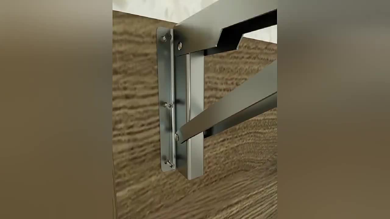 Bản lề gấp gọn thông minh, Ke gấp treo tường, Giá đỡ bàn kệ gỗ chữ L decor nội thất thông minh | BigBuy360 - bigbuy360.vn