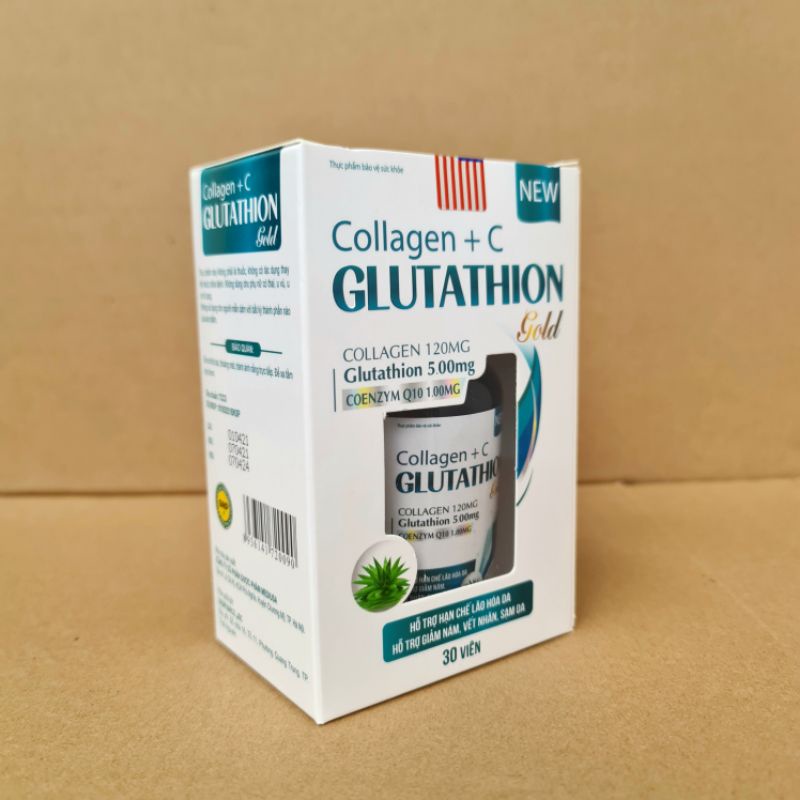 Collagen Glutathione gold cung cấp đổ ẩm cho da, làm đẹp da sáng da nám da vàng da chỗng lão hoá da