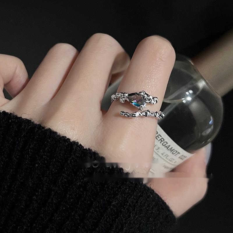 Set Ba Nhẫn Đeo Ngón Trỏ Đính Đá Quý Thời Trang Cho Nữ