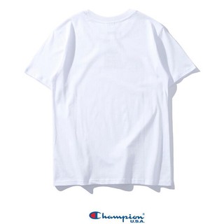 [ĐƯỢC PHÉP KIỂM HÀNG] Áo thun Champion Basic phông trắng chữ thêu 3D
