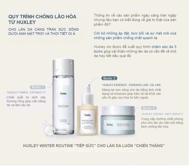 Set Huxley chống lão hoá