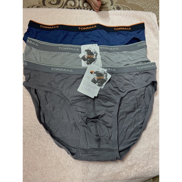 Quần sịp chéo Tonmas cotton lạnh cạp nhỏ mặc siêu thích ạ em có sai L - 2xl , 1 hộp 2 chiếc ạ