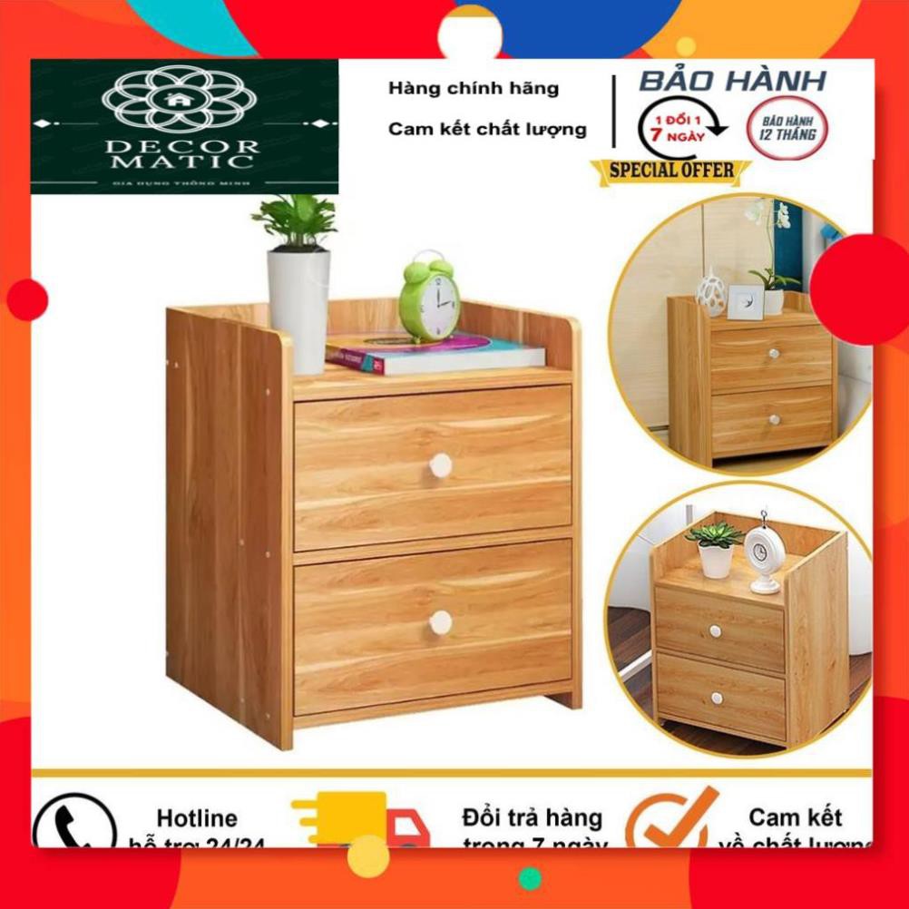 Hộc Tủ Đầu Giường, Kệ Tủ Đầu Giường Gỗ Ép MDF 2 Ngăn Kéo, Nhỏ Gọn Siêu Tiện Dụng Cho Căn Phòng Của Bạn