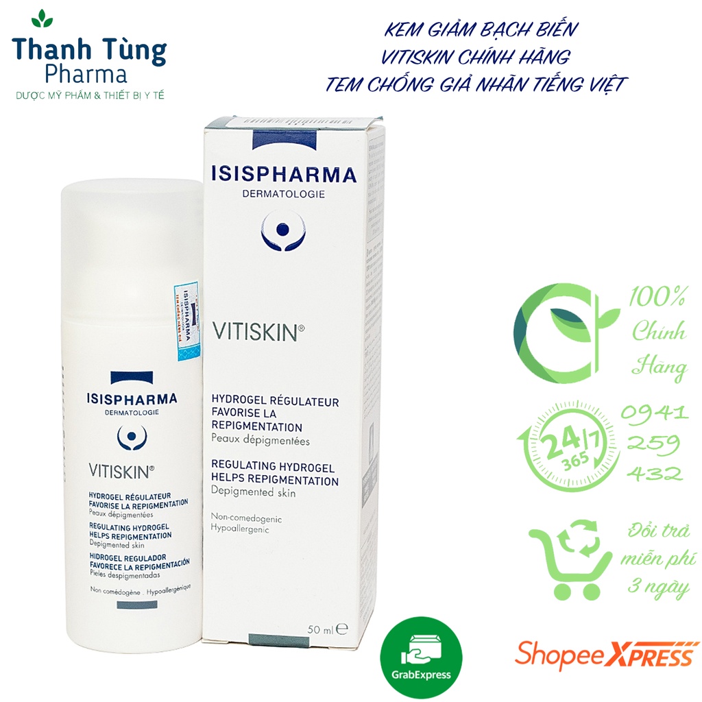 Kem hỗ trợ làm giảm bạch biến ISIS Pharma Vitiskin 50ml