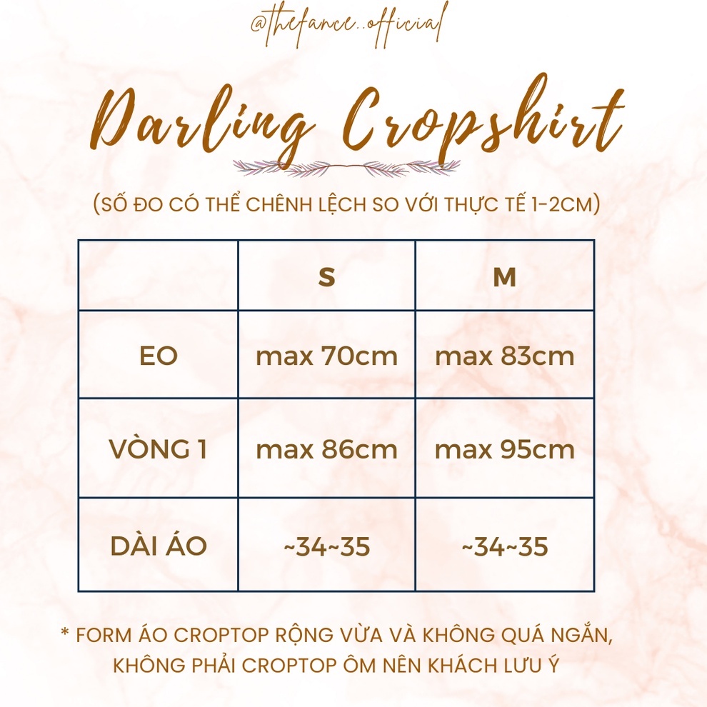 THE FANCE | Áo sơ mi croptop tay cut out vải chống nhăn DARLING CROP SHIRT