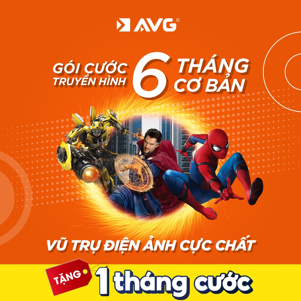 Gói cước đầu thu kỹ thuật số 6 tháng cơ bản AVG - Tặng 1 tháng khuyến mại CB6