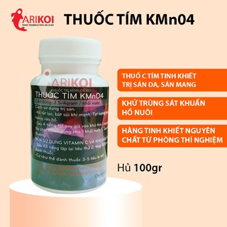 Bột tắm tím cho cá Koi tinh khiết trị sán da, sán mang & khử trùng sát khuẩn hồ cá hủ 100gr