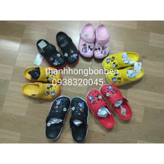 Dép sục kèm 6 stickers/ jibbits