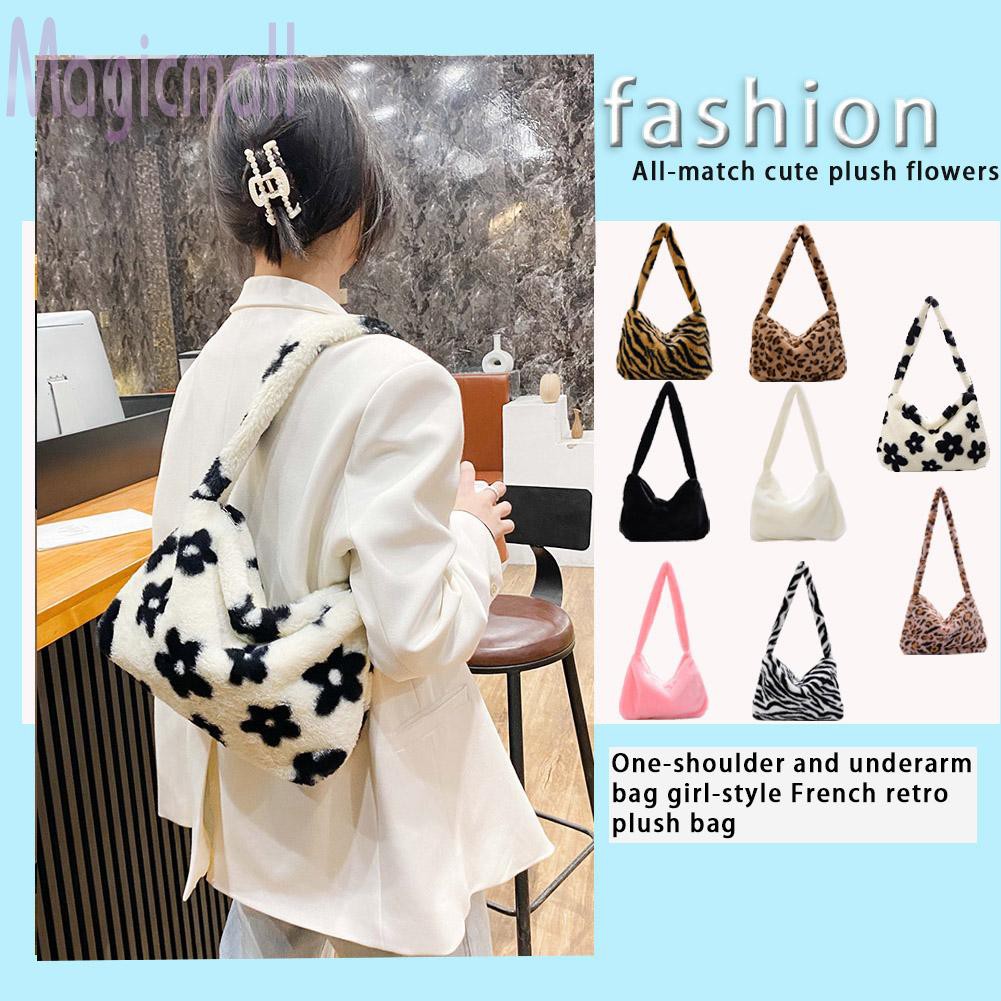 Túi xách bằng lông họa tiết lông thú với 8 kiểu dáng đa dạng thời trang cho nữ