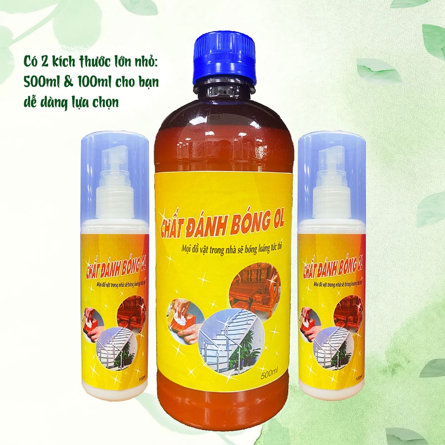 Sáp đánh bóng đồ gỗ| chất đánh bóng OL 500ml