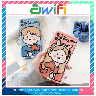 Ốp lưng iphone imd cặp đôi bonjour 5/5s/6/6plus/6s/6splus/7/7plus/8/8plus/x/xr/xs/11/12/pro/max/plus/promax - Awifi