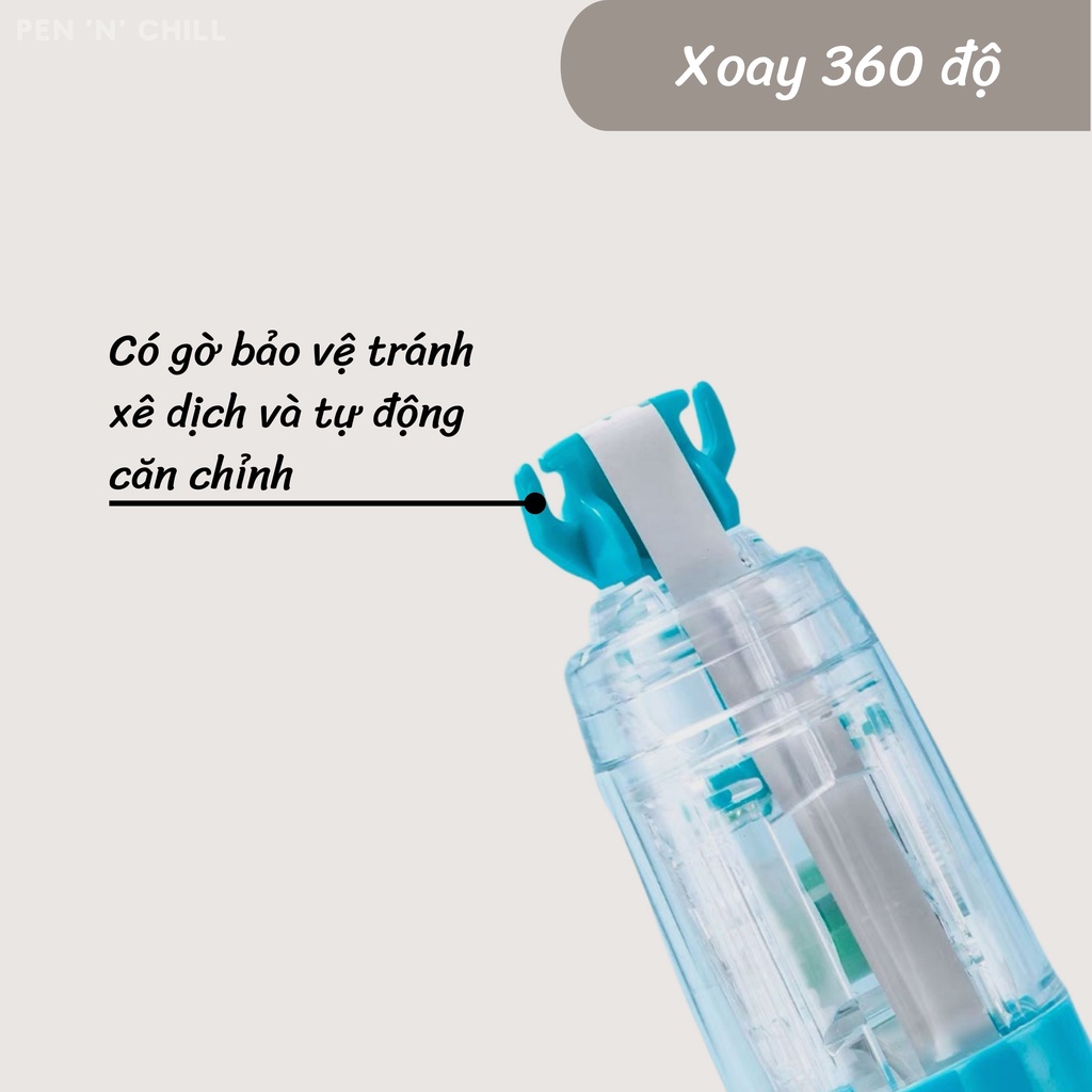 Bút xóa kéo bấm xoay 360 độ Oval Orbitec 5mmx6m