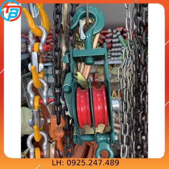 Ròng Rọc Đôi 1 Tấn - 2 Tấn ( Puly Đôi ) cáp thép Thái Bình Vina