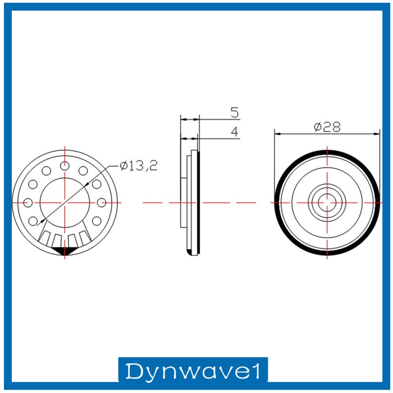 Loa vỏ kim loại từ tính mini 28mm 8 Ohm 0.5W