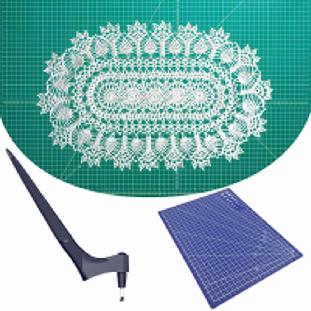 Dụng cụ cắt giấy bằng thép không gỉ xoay 360 độ DIY