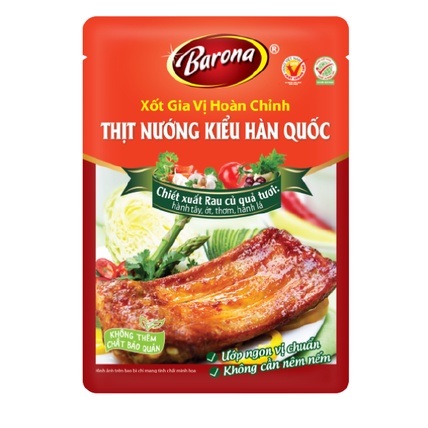 Xốt gia vị hoàn chỉnh Barona đủ vị gói 80g