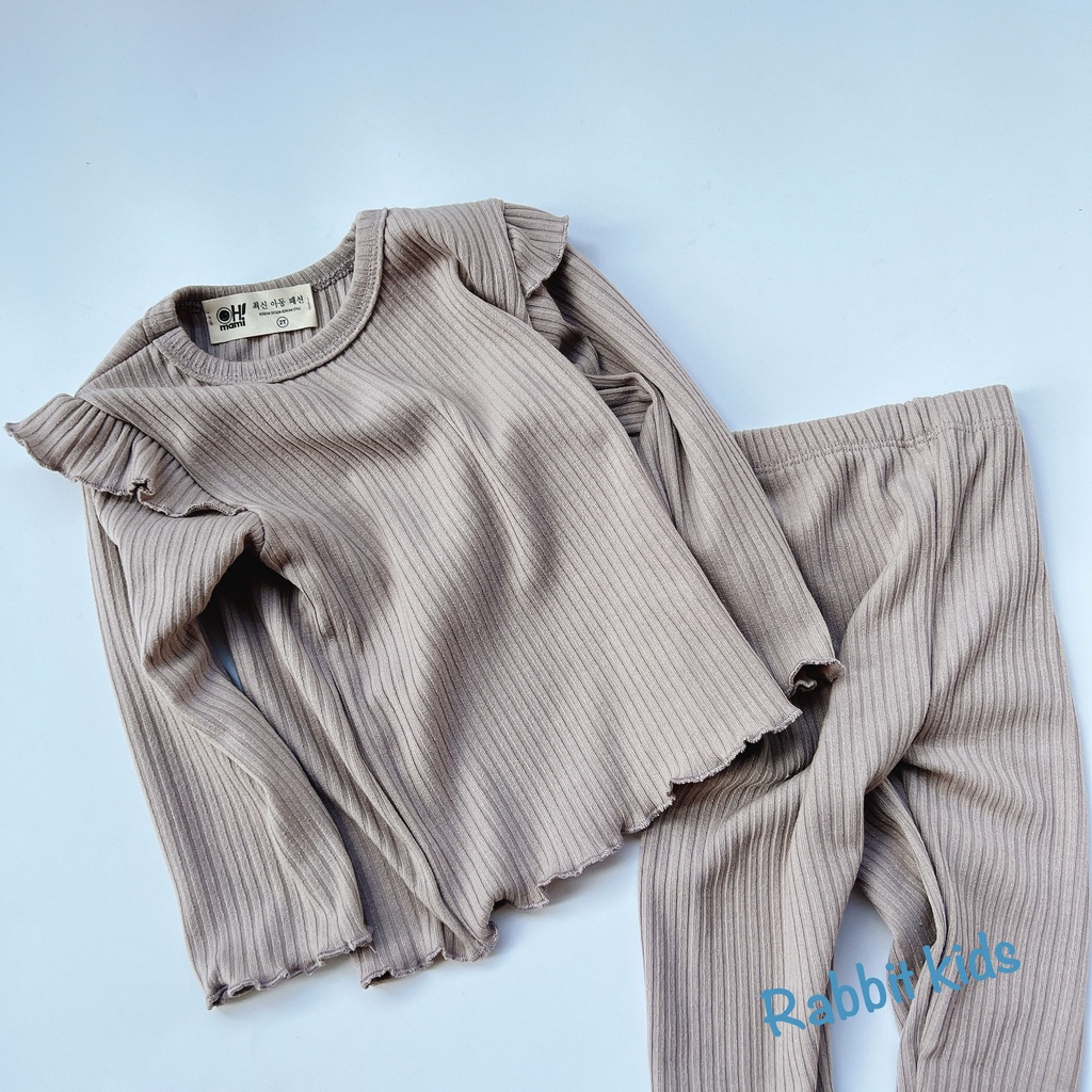 Set Đồ Bộ Dài Tay Cho Bé Gái 1-5 tuổi 💝FREESHIP💝Quần Áo Thu Đông Cánh Tiên Dễ Thương Trẻ Em Chất Len Nhung Dày Dặn