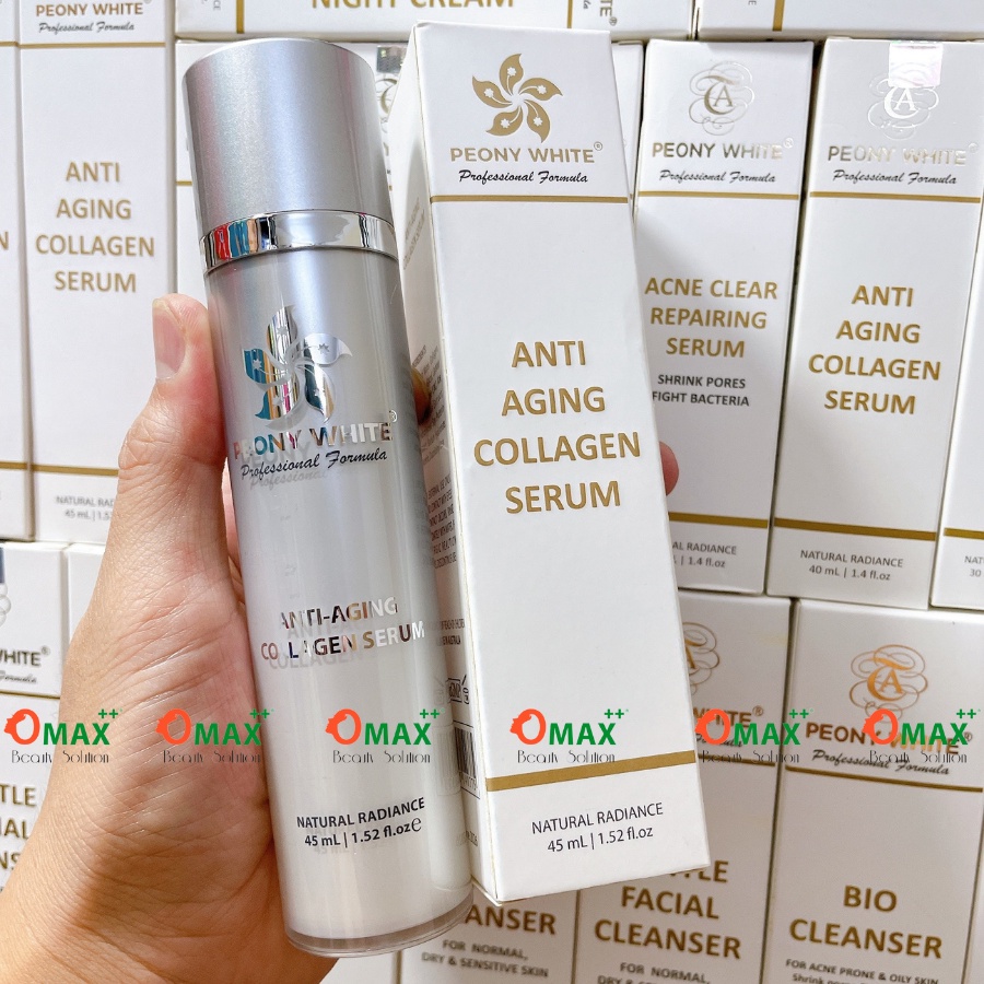 TINH CHẤT PEONY WHITE COLLAGEN - ANTI AGING - GIẢM THÂM NÁM - TÀN NHANG - ĐỒI MỒI - CHỐNG DỊ ỨNG - GIÃN MAO MẠCH 45ml