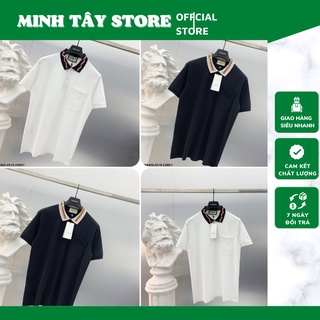 Áo Polo Nam GC SPF Cổ Thêu Họa Tiết  Cao Cấp. Áo Phông Nam Cổ Bẻ GC Phối Cổ  Đơn Gỉan Cực Đẹp - MINH TÂY STORE