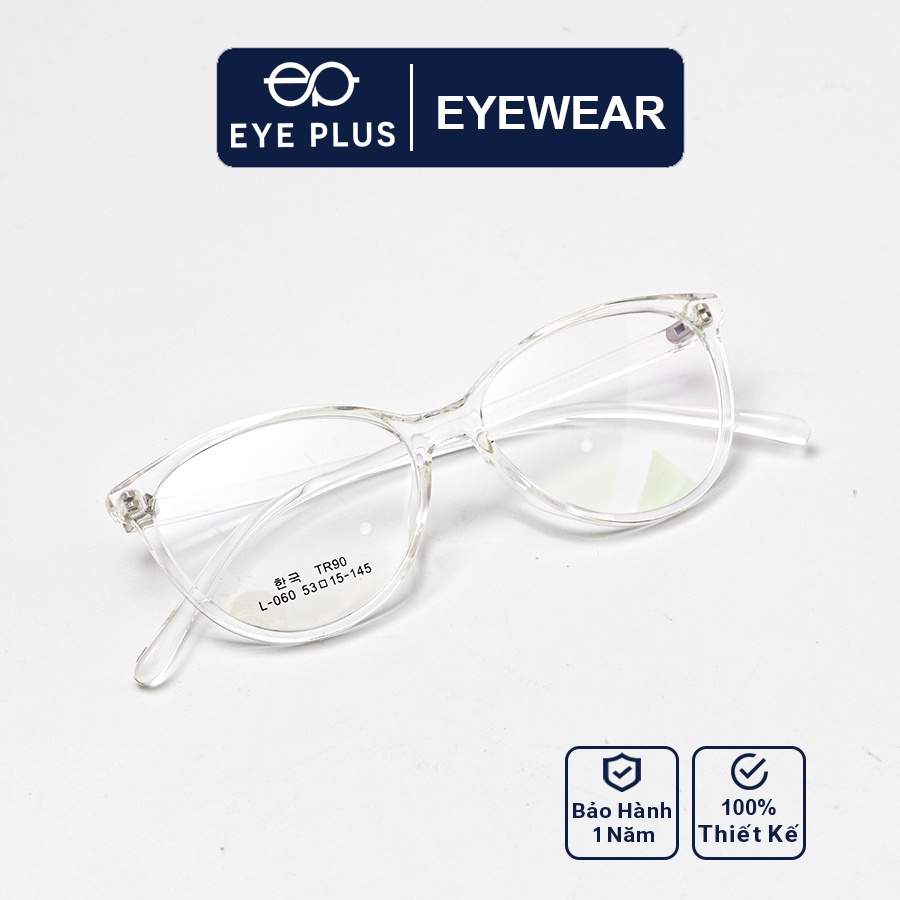 Gọng kính mắt nam nữ thời trang EYE PLUS nhựa dẻo dáng mắt mèo tròn N240-060
