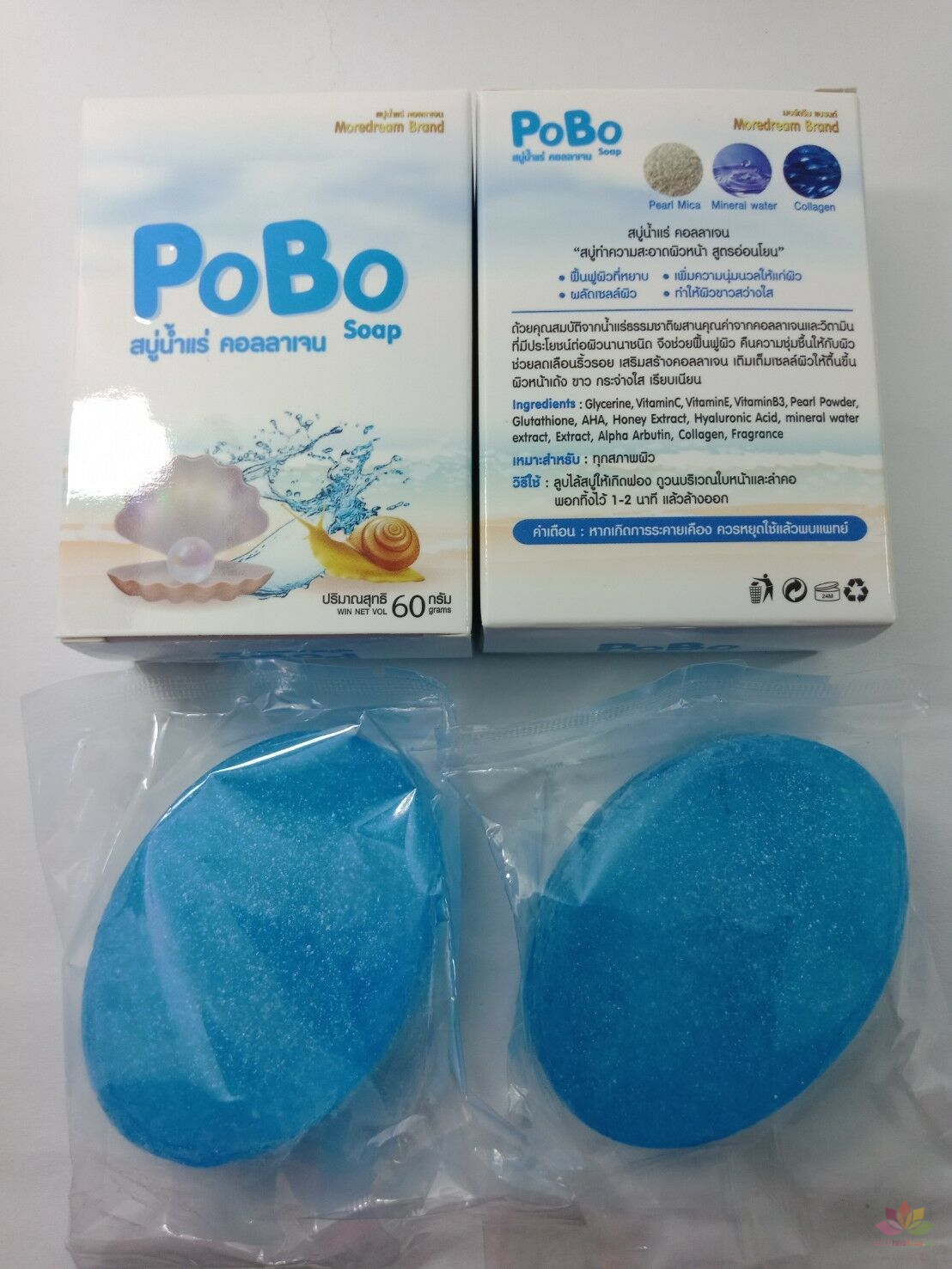 Xà phòng trắŉg da ṫrị ņám Pobo Soap Thái Lan