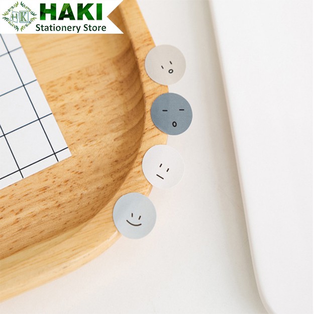 Sticker cute hình mặt cười HAKI dễ thương, hình dán sticker hàn quốc trang trí sổ đáng yêu giá rẻ ST03