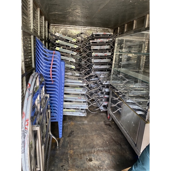 Bàn inox xếp gọn bàn ăn bàn học bàn gia đình