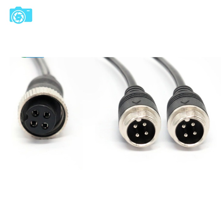 Đầu chia đôi dây GX12, loại 4 chân kim