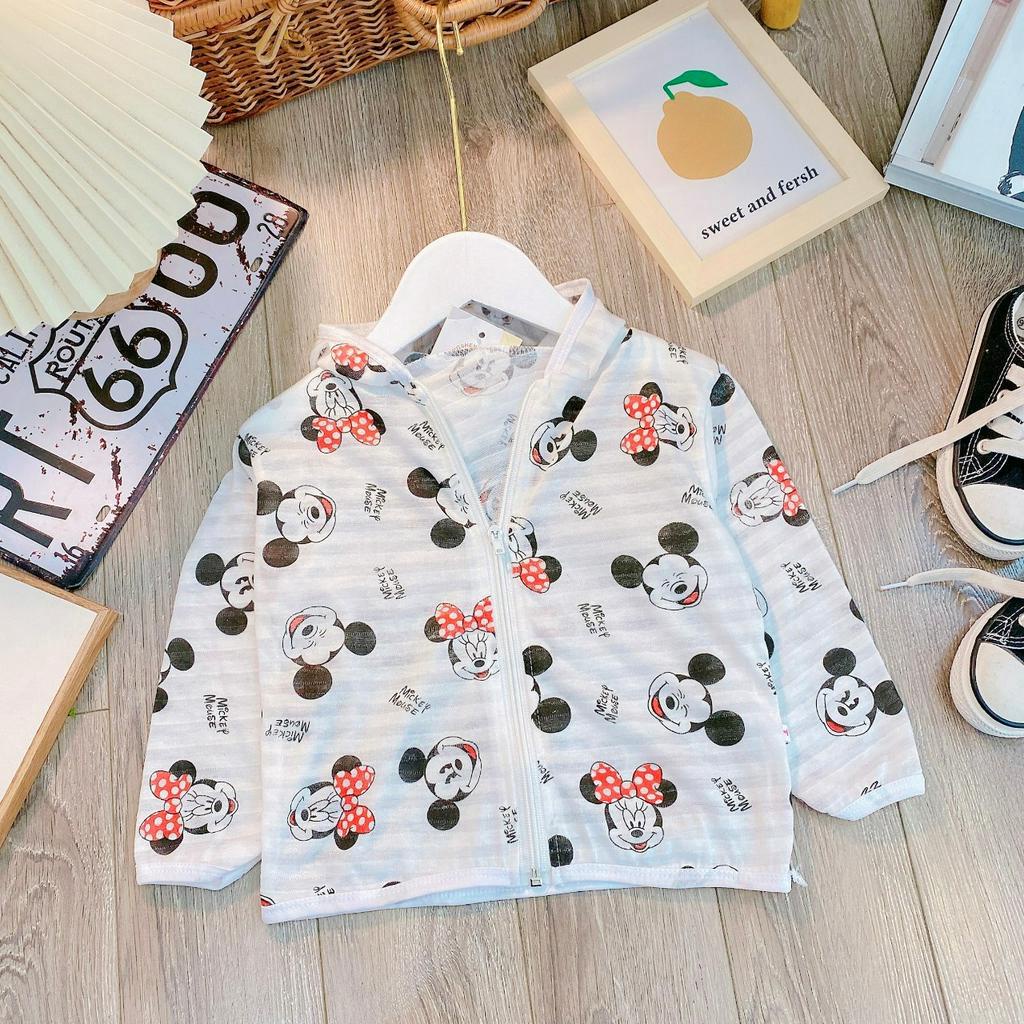 Áo khoác chống nắng cho bé sơ sinh - Chất Cotton Tre thoáng mát cho bé từ 3-13KG