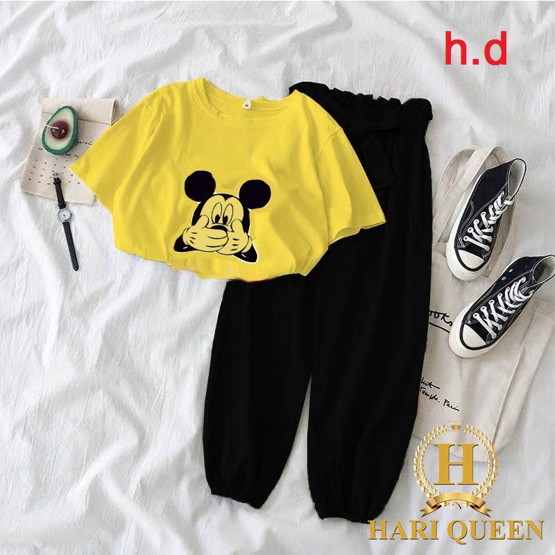 Bộ áo Mickey + quần chun ống DHA0720