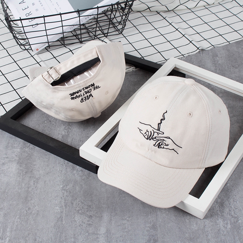 Mũ lưỡi trai LINJW có thể điều chỉnh kích thước thiết kế đơn giản hợp thời trang cho unisex