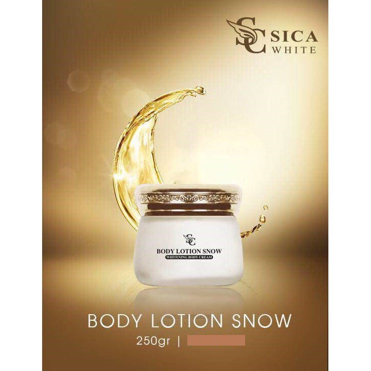 SICA WHITE BODY LOTION SNOW ( KEM DƯỠNG TRẮNG DA NGÀY VÀ ĐÊM )  PHIÊN BẢN 2018