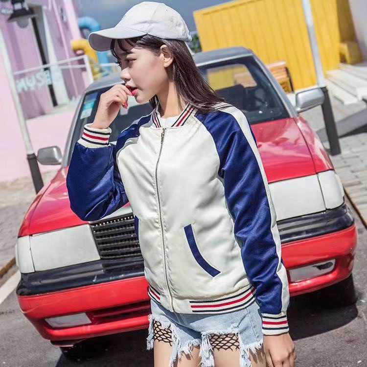 Áo Khoác Bóng Chày Dáng Rộng Mỏng Phong Cách Hàn Quốc Thời Trang Xuân Thu Mới Cho Nữ