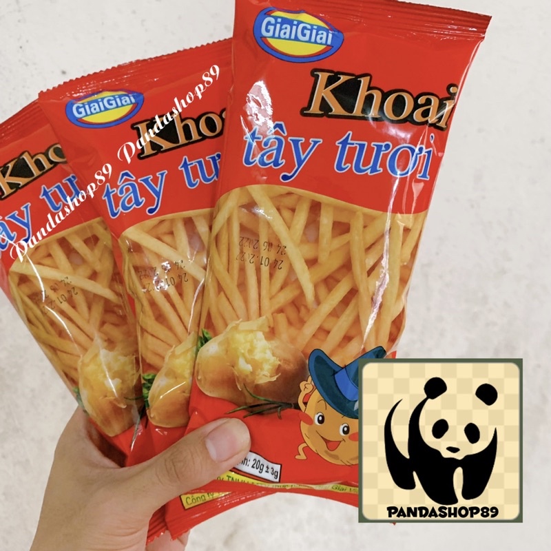 Snack khoai tây tươi chiên giòn giai giai ( gói 20g)