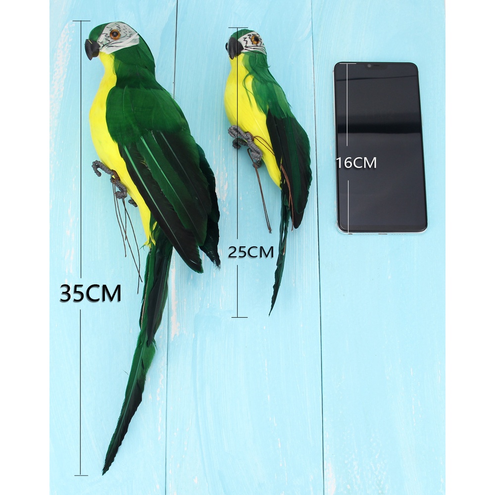 Chim Vẹt Giả 35cm Trang Trí Sân Vườn