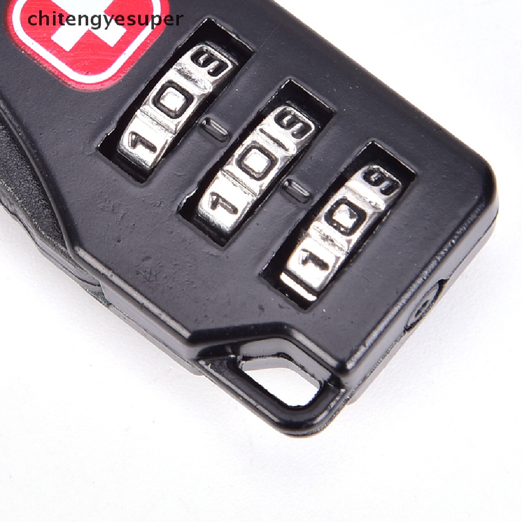 Chitengyesuper 1pc Camping Equipment Outdoor Multi Tool Luggage Password Lock Padlock CGS