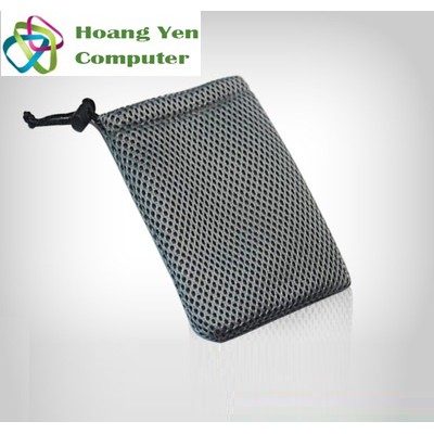 [XÁM] Túi Đựng Pin Dự Phòng 10000mAh, Tai Nghe, Cáp Sạc - Kích Thước 9cm x 14cm - Hoàng Yến Computer