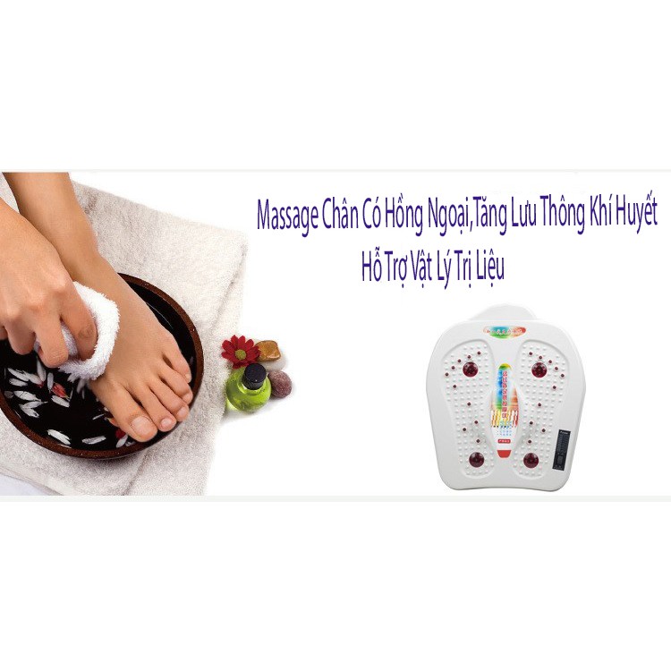 𝑻𝑨̆𝑵𝑮 𝑳𝑼̛𝑼 𝑻𝑯𝑶̂𝑵𝑮 𝑲𝑯𝑰́ 𝑯𝑼𝒀𝑬̂́𝑻 Máy massage chân hồng ngoại,tăng cường tuần hoàn máu.