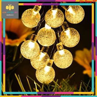 Đèn led bi bọt cherry ball trang trí phòng dùng điện 220v, 8m 50 bóng, đèn trang trí tết, noel