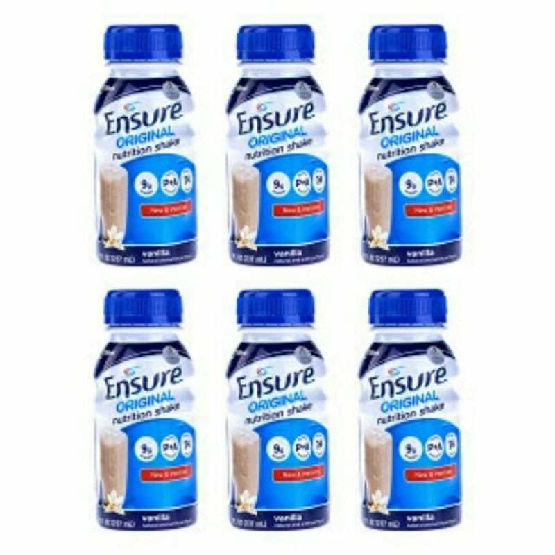 {GIÁ SỐC} Date 1.6.2022 - CHÍNH HÃNG LỐC 6 chai Sữa Ensure pha sẵn hương vani 237ml